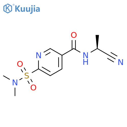 N-[(1S)-1-Cyanoethyl]-6-[(dimethylamino)sulfonyl]-3-pyridinecarboxamide structure
