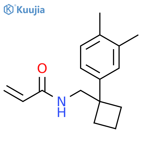N-[[1-(3,4-Dimethylphenyl)cyclobutyl]methyl]-2-propenamide structure