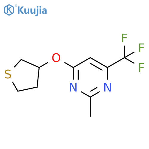 2-methyl-4-(thiolan-3-yloxy)-6-(trifluoromethyl)pyrimidine structure