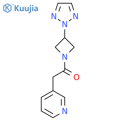 2-(pyridin-3-yl)-1-[3-(2H-1,2,3-triazol-2-yl)azetidin-1-yl]ethan-1-one structure