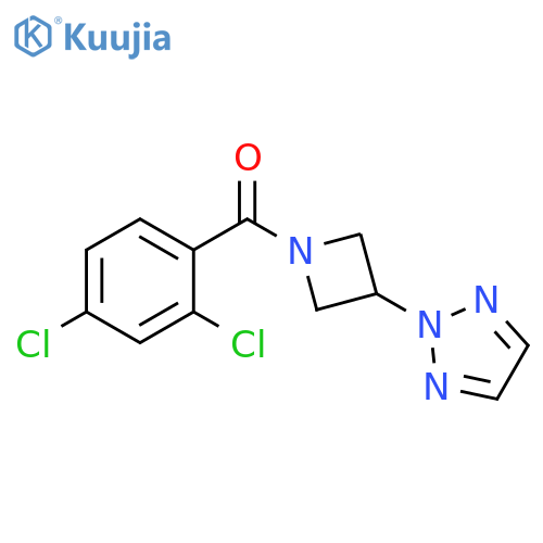 2-[1-(2,4-dichlorobenzoyl)azetidin-3-yl]-2H-1,2,3-triazole structure