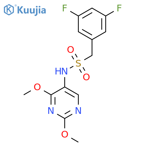 1-(3,5-difluorophenyl)-N-(2,4-dimethoxypyrimidin-5-yl)methanesulfonamide structure