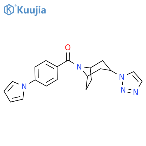 8-[4-(1H-pyrrol-1-yl)benzoyl]-3-(1H-1,2,3-triazol-1-yl)-8-azabicyclo[3.2.1]octane structure