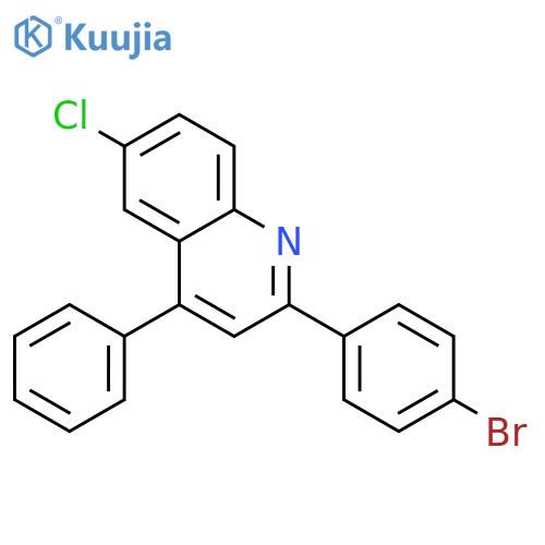 2-(4-bromophenyl)-6-chloro-4-phenylquinoline structure