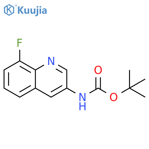 tert-butyl N-(8-fluoroquinolin-3-yl)carbamate structure