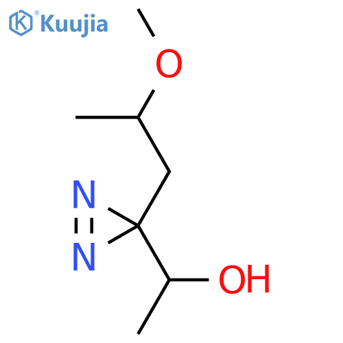 1-3-(2-methoxypropyl)-3H-diazirin-3-ylethan-1-ol structure