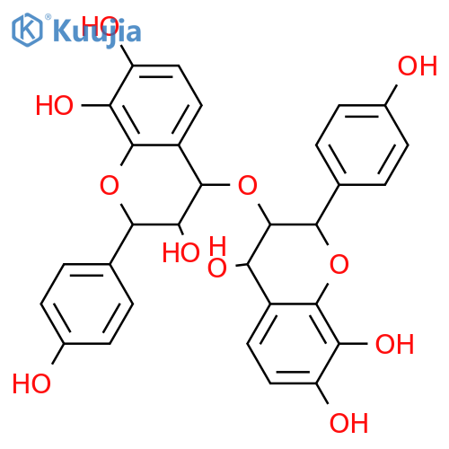 3,4',7,8-Tetrahydroxyflavan-(4→3)-3,4,4',7,8-pentahydroxyflavan; (2R,2'R,3R,3'R,4α,4'R)-form structure