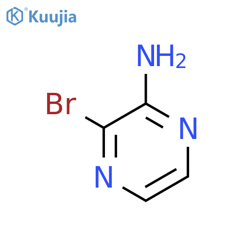 3-bromopyrazin-2-amine structure