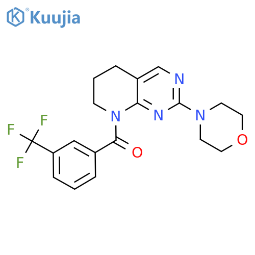 4-{8-[3-(trifluoromethyl)benzoyl]-5H,6H,7H,8H-pyrido[2,3-d]pyrimidin-2-yl}morpholine structure