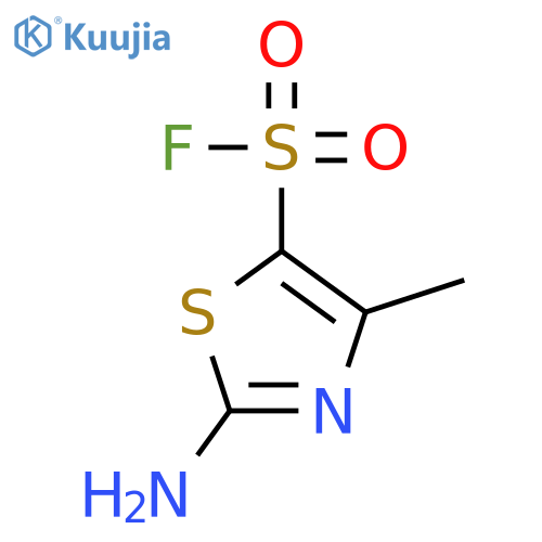 2-amino-4-methyl-1,3-thiazole-5-sulfonyl fluoride structure