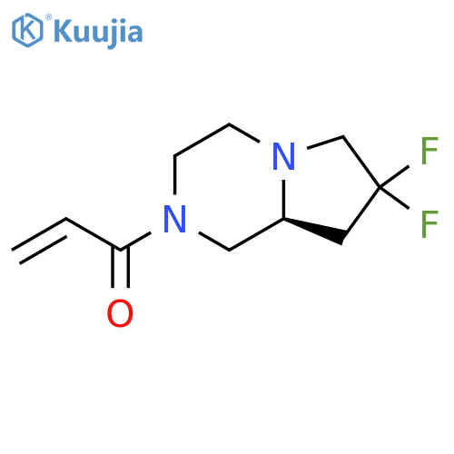 1-[(8As)-7,7-difluoro-1,3,4,6,8,8a-hexahydropyrrolo[1,2-a]pyrazin-2-yl]prop-2-en-1-one structure