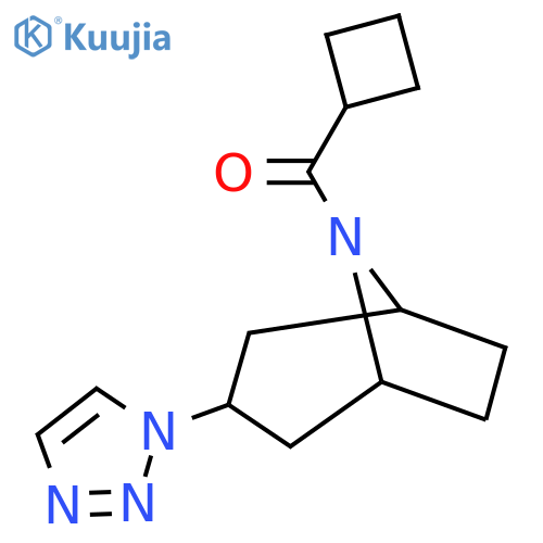 8-cyclobutanecarbonyl-3-(1H-1,2,3-triazol-1-yl)-8-azabicyclo[3.2.1]octane structure
