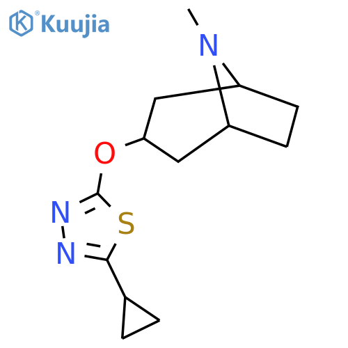 3-[(5-Cyclopropyl-1,3,4-thiadiazol-2-yl)oxy]-8-methyl-8-azabicyclo[3.2.1]octane structure