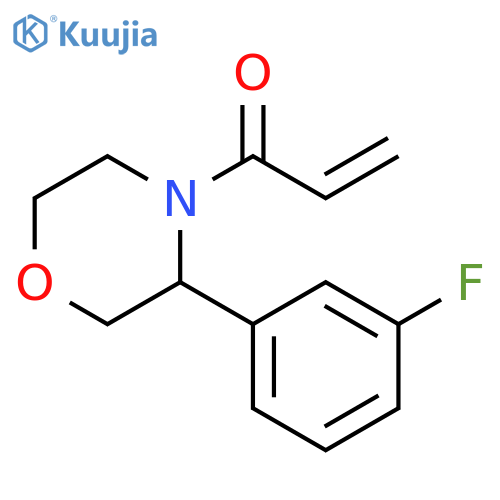1-[3-(3-Fluorophenyl)-4-morpholinyl]-2-propen-1-one structure