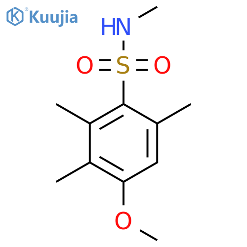 4-methoxy-N,2,3,6-tetramethylbenzenesulfonamide structure