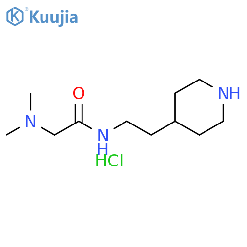 N2,N2-Dimethyl-n1-(2-piperidin-4-ylethyl)glycinamide dihydrochloride structure