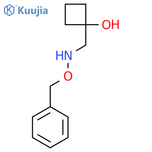 1-{[(Benzyloxy)amino]methyl}cyclobutan-1-ol structure