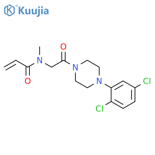 N-[2-[4-(2,5-Dichlorophenyl)-1-piperazinyl]-2-oxoethyl]-N-methyl-2-propenamide structure