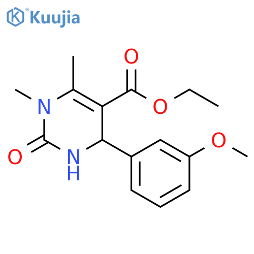 Ethyl 4-(3-Methoxyphenyl)-1,6-Dimethyl-2-Oxo-1,2,3,4-Tetrahydro-5-Pyrimidinecarboxylate structure
