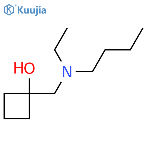 1-{butyl(ethyl)aminomethyl}cyclobutan-1-ol structure