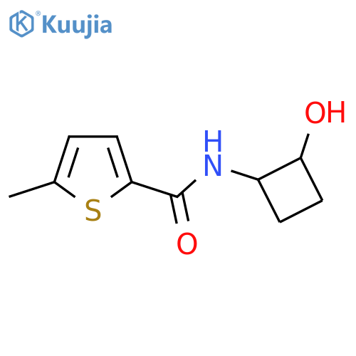 N-(2-hydroxycyclobutyl)-5-methylthiophene-2-carboxamide structure