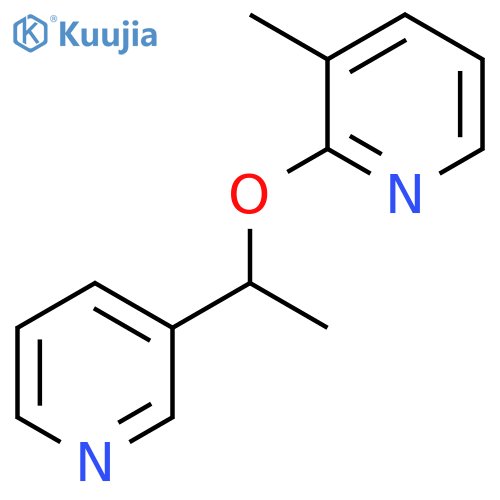 3-Methyl-2-[1-(pyridin-3-yl)ethoxy]pyridine structure
