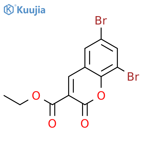 ethyl 6,8-dibromo-2-oxo-2H-chromene-3-carboxylate structure