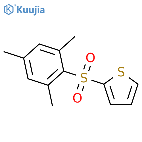Thiophene,2-[(2,4,6-trimethylphenyl)sulfonyl]- structure
