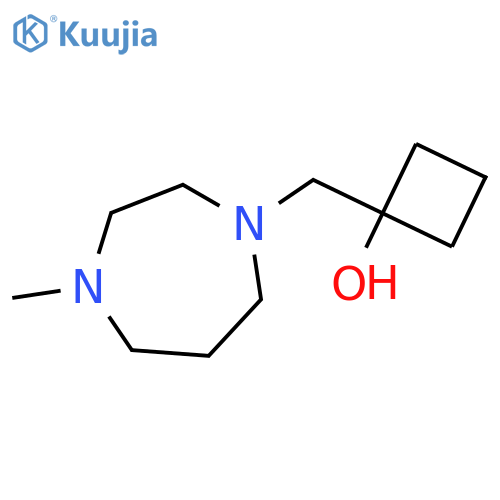 1-[(4-Methyl-1,4-diazepan-1-yl)methyl]cyclobutan-1-ol structure
