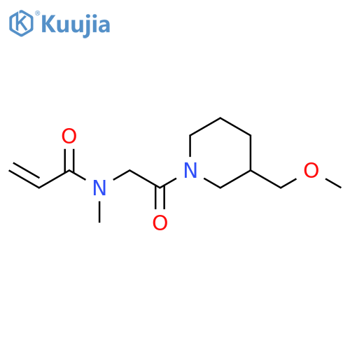 N-{2-3-(methoxymethyl)piperidin-1-yl-2-oxoethyl}-N-methylprop-2-enamide structure