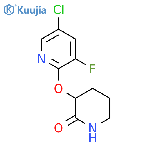 3-[(5-Chloro-3-fluoropyridin-2-yl)oxy]piperidin-2-one structure