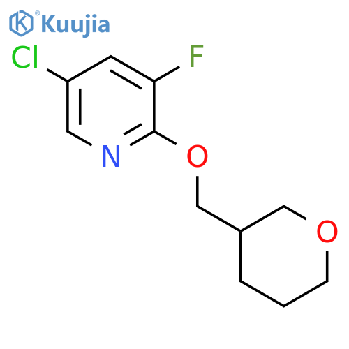 5-Chloro-3-fluoro-2-[(oxan-3-yl)methoxy]pyridine structure
