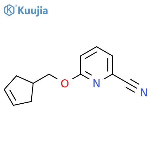 6-[(Cyclopent-3-en-1-yl)methoxy]pyridine-2-carbonitrile structure