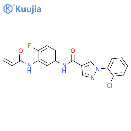 1-(2-Chlorophenyl)-N-[4-fluoro-3-[(1-oxo-2-propen-1-yl)amino]phenyl]-1H-pyrazole-4-carboxamide structure