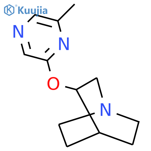 3-[(6-Methylpyrazin-2-yl)oxy]-1-azabicyclo[2.2.2]octane structure