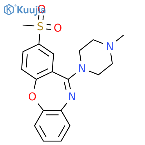 11-(4-methylpiperazin-1-yl)-2-(methylsulfonyl)dibenzo[b,f][1,4]oxazepine structure
