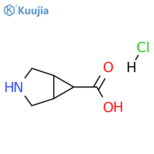 rel-(1R,5S,6s)-3-azabicyclo[3.1.0]hexane-6-carboxylic acid;hydrochloride structure