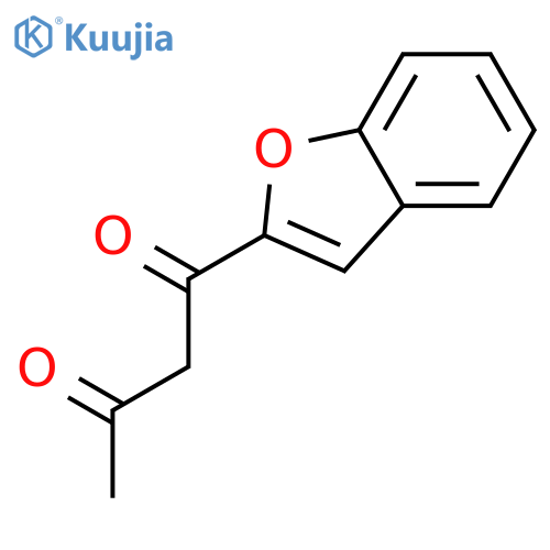 1-(1-benzofuran-2-yl)butane-1,3-dione structure