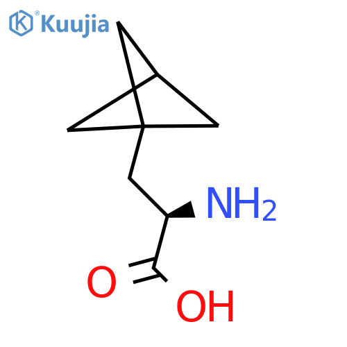 (2R)-2-amino-3-(1-bicyclo[1.1.1]pentanyl)propanoic acid structure