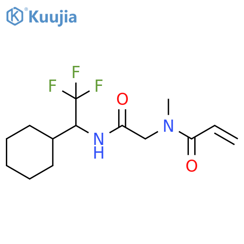 N-[2-[(1-Cyclohexyl-2,2,2-trifluoroethyl)amino]-2-oxoethyl]-N-methyl-2-propenamide structure