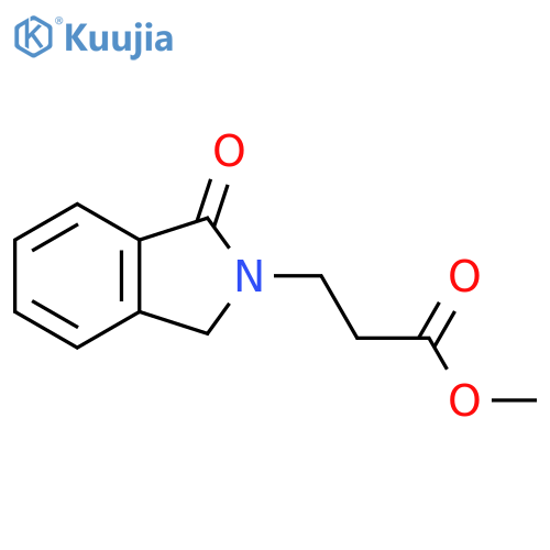 Methyl 3-(1-oxo-1,3-dihydro-2H-isoindol-2-yl)propanoate structure