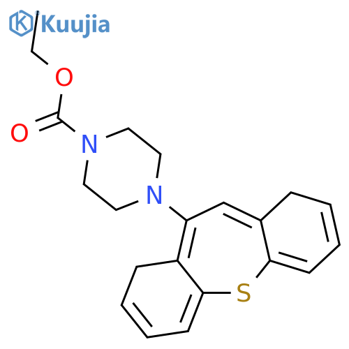 1-Piperazinecarboxylic acid, 4-dibenzo[b,f]thiepin-10-yl-, ethyl ester structure