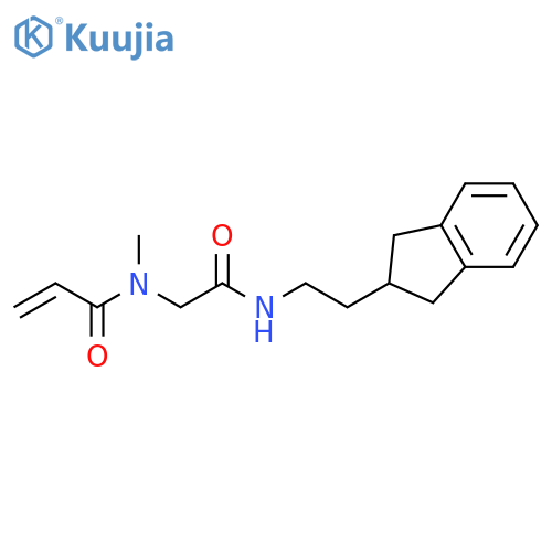 N-[2-[[2-(2,3-Dihydro-1H-inden-2-yl)ethyl]amino]-2-oxoethyl]-N-methyl-2-propenamide structure