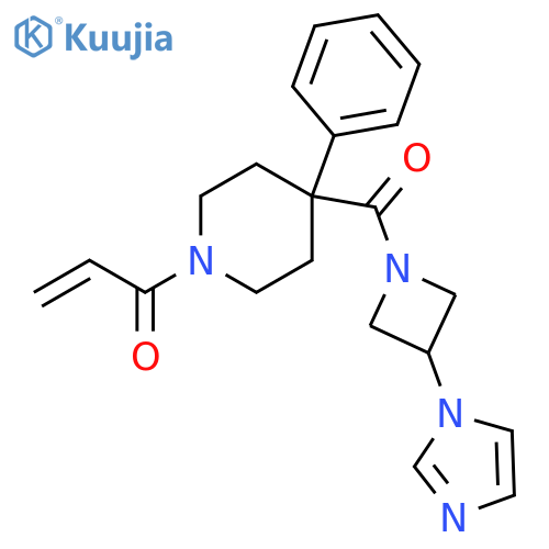 1-[4-[[3-(1H-Imidazol-1-yl)-1-azetidinyl]carbonyl]-4-phenyl-1-piperidinyl]-2-propen-1-one structure