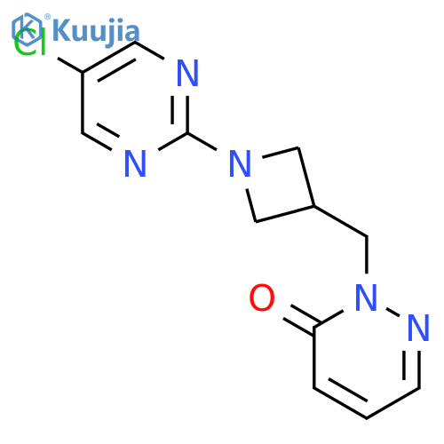 2-{[1-(5-Chloropyrimidin-2-yl)azetidin-3-yl]methyl}-2,3-dihydropyridazin-3-one structure