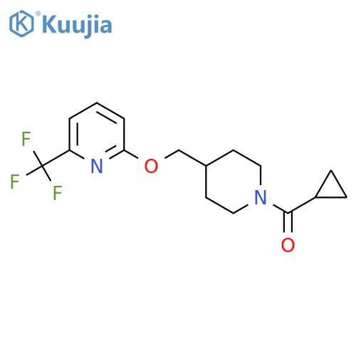 2-[(1-Cyclopropanecarbonylpiperidin-4-yl)methoxy]-6-(trifluoromethyl)pyridine structure