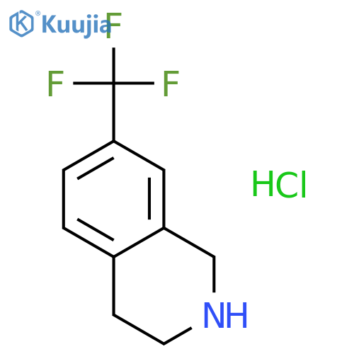 1,2,3,4-Tetrahydro-7-(trifluoromethyl)isoquinoline Hydrochloride structure