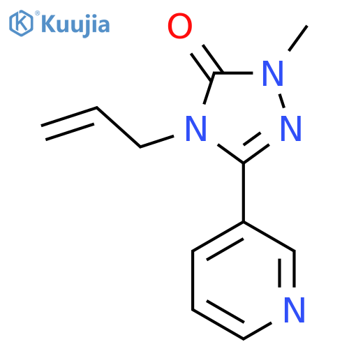 1-methyl-4-(prop-2-en-1-yl)-3-(pyridin-3-yl)-4,5-dihydro-1H-1,2,4-triazol-5-one structure