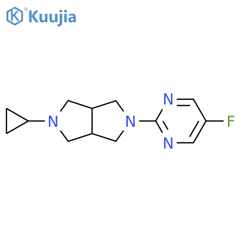2-{5-cyclopropyl-octahydropyrrolo3,4-cpyrrol-2-yl}-5-fluoropyrimidine structure