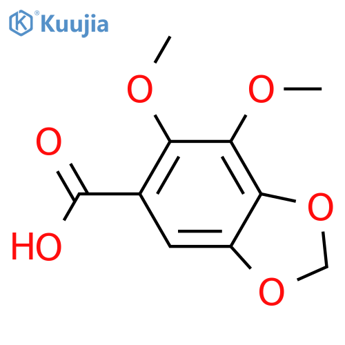 1,3-Benzodioxole-5-carboxylicacid, 6,7-dimethoxy- structure